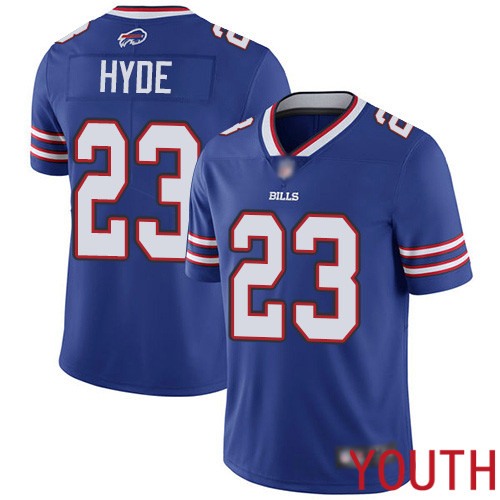 Youth Buffalo Bills #23 Micah Hyde Royal Blue Team Color Vapor Untouchable Limited Player NFL Jersey->youth nfl jersey->Youth Jersey